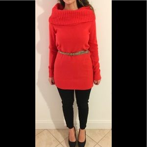 Cowl-neck sweater. Worn once!